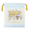 Japan San-X Drawstring Bag - Rilakkuma : Pizza Time - 1