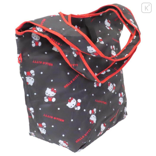 Japan Sanrio Insulated Cooler Lunch Bag - Hello Kitty : Black - 2