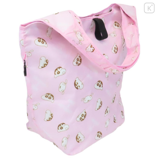 Japan Crayon Shin-chan Insulated Cooler Lunch Bag - Shinnosuke Nohara & Shiro : Pink - 2