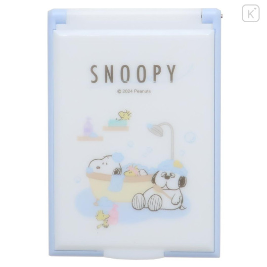 Japan Peanuts Folding Mirror - Snoopy : Brother Olaf Bath - 1