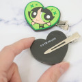 Japan The Powerpuff Girls Rubber Hair Clip Set - Buttercup Heart Green - 2