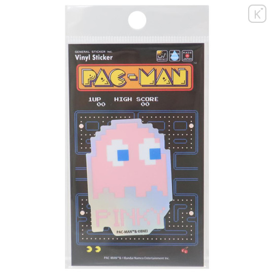 Japan Pac-Man Hologram Sticker - Ghost Pinky - 1