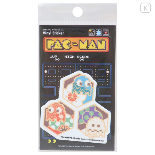 Japan Pac-Man Vinyl Sticker - Japanese Style Ghosts - 1
