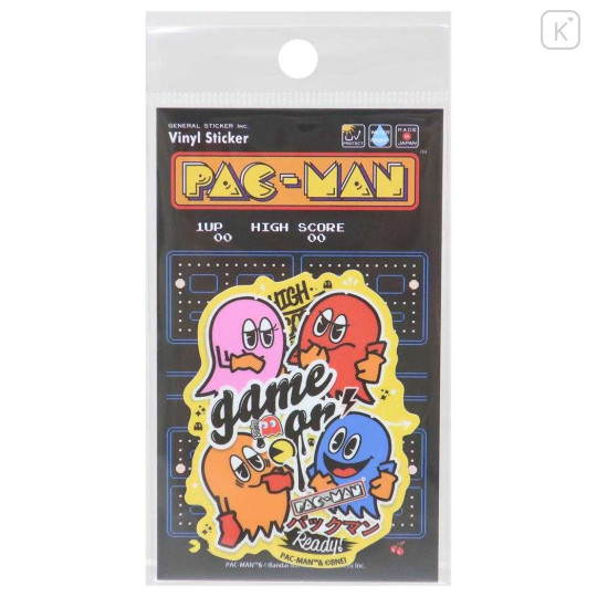 Japan Pac-Man Vinyl Sticker - Retro Ghosts Game On - 1