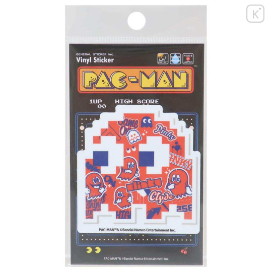 Japan Pac-Man Vinyl Sticker - Retro Blinky - 1