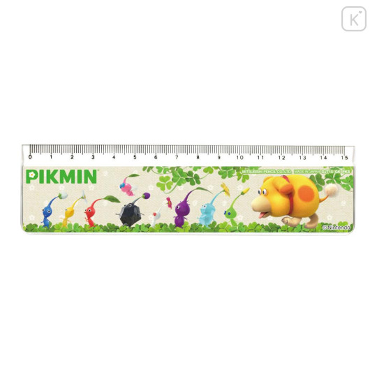 Japan Pikmin Ruler 15cm - Characters Beige | Kawaii Limited