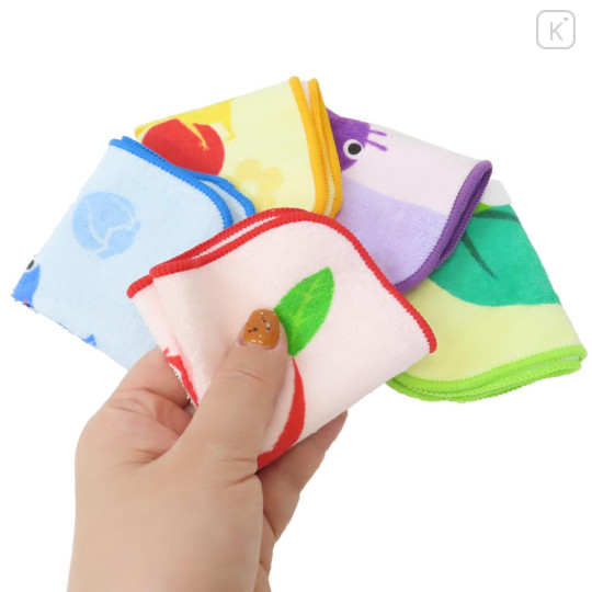 Japan Pikmin Petit Towel Handkerchief Set - Characters Colorful - 3