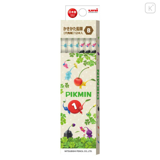 Japan Pikmin Hexagonal B Pencil Box Set - Beige - 1