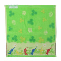Japan Pikmin Mini Towel Jacquard Handkerchief - Green - 1