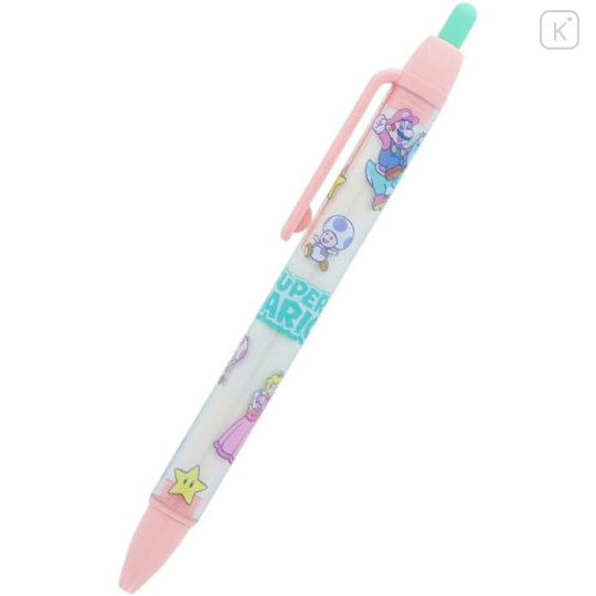 Japan Super Mario Brothers Ballpoint Pen - Characters Pink Green - 1