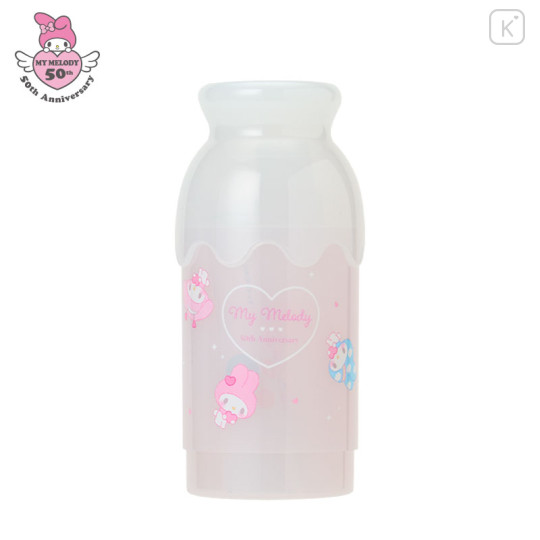 Japan Sanrio Toothbrush Set - My Melody 50th Anniversary Milk Bottle - 1