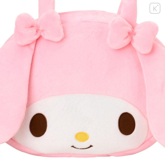 Japan Sanrio Original Face-shaped Tote Bag - My Melody - 4