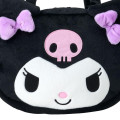 Japan Sanrio Original Face-shaped Tote Bag - Kuromi - 4