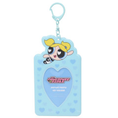 Japan The Powerpuff Girls Photo Keychain - Bubbles Flying Blue Heart