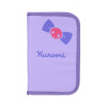 Japan Sanrio Multifunctional Flat Pouch - Kuromi : Ribbon - 1