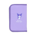 Japan Sanrio Multifunctional Flat Pouch - Kuromi : Ribbon - 2