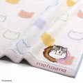 Japan Mofusand Towel Handkerchief - Donut Cat Meow Pink Embroidery - 2
