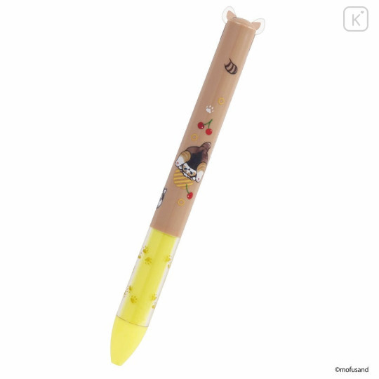 Japan Mofusand Two Color Mimi Pen - Red Panda Cat - 2