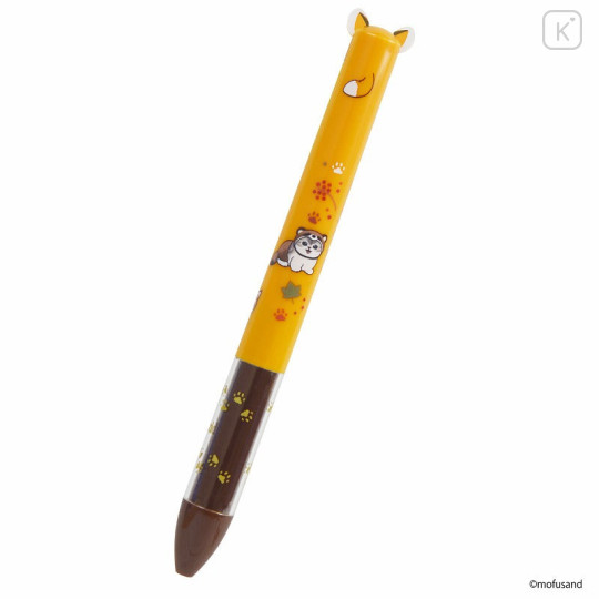 Japan Mofusand Two Color Mimi Pen - Fox Cat - 2