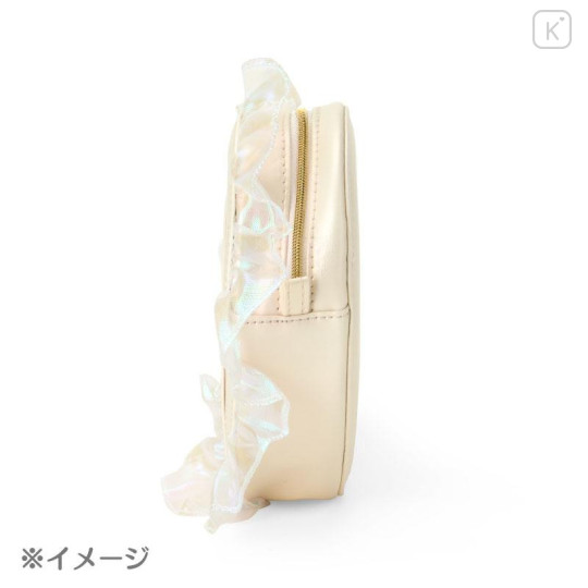 Japan Sanrio Heart-shaped Clear Pouch - Usahana : Ballet Core - 3