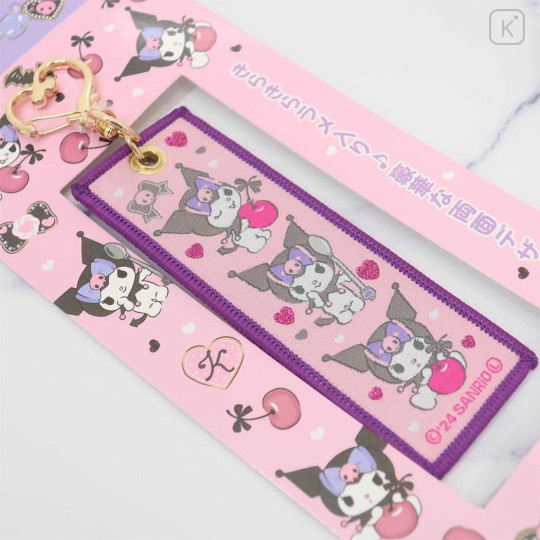 Japan Sanrio Luggage Tag - Kuromi : Cheeky But Charming Heart Keychain - 2