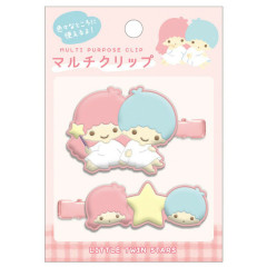 Japan Sanrio Hair Clip Set - Little Twin Stars : Smile