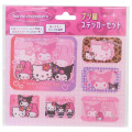Japan Sanrio Vinyl Sticker Set - Hello Kitty & Kuromi & My Melody : Tokimeki Heisei Kogal Purikura Style - 1