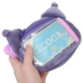 Japan Sanrio Face Pass Case Coin Case with Reel - Kuromi : Toddler - 2