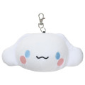 Japan Sanrio Face Pass Case Coin Case with Reel - Cinnamoroll : Toddler - 1