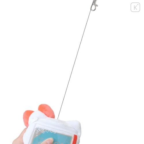Japan Sanrio Face Pass Case Coin Case with Reel - Cinnamoroll : Toddler - 4