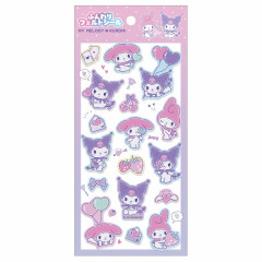 Japan Sanrio Soft Cloth Sticker - Kuromi & My Melody