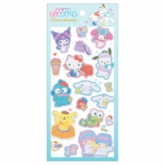 Japan Sanrio Soft Cloth Sticker - Characters