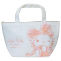 Japan Sanrio Insulated Cooler Lunch Bag - Hello Kitty : Big Ribbon - 1