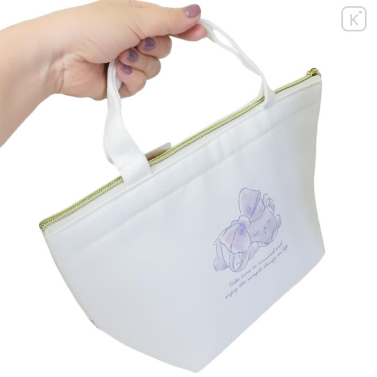 Japan Sanrio Insulated Cooler Lunch Bag - Kuromi : Big Ribbon - 2