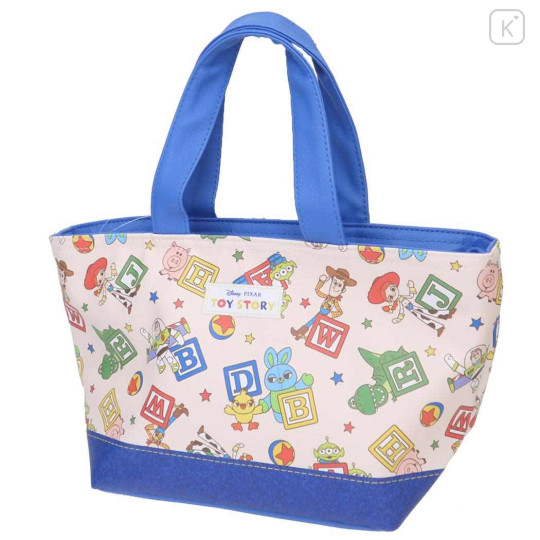 Japan Disney Insulated Cooler Lunch Bag - Toy Story : Beige Blue - 1