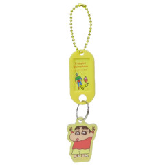 Japan Crayon Shin-chan Acrylic Name Tag Keychain - Shinnosuke Nohara : Excited Yellow