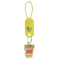 Japan Crayon Shin-chan Acrylic Name Tag Keychain - Shinnosuke Nohara : Excited Yellow - 1
