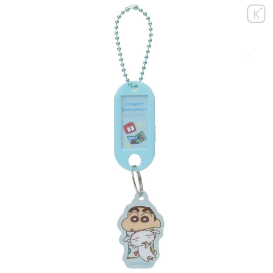 Japan Crayon Shin-chan Acrylic Name Tag Keychain - Shinnosuke Nohara & Shiro : Pajama - 1