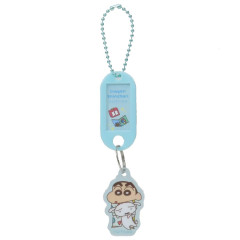 Japan Crayon Shin-chan Acrylic Name Tag Keychain - Shinnosuke Nohara & Shiro : Pajama