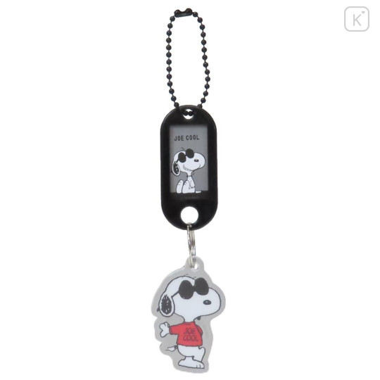 Japan Peanuts Acrylic Name Tag Keychain - Snoopy : Joe Cool - 1