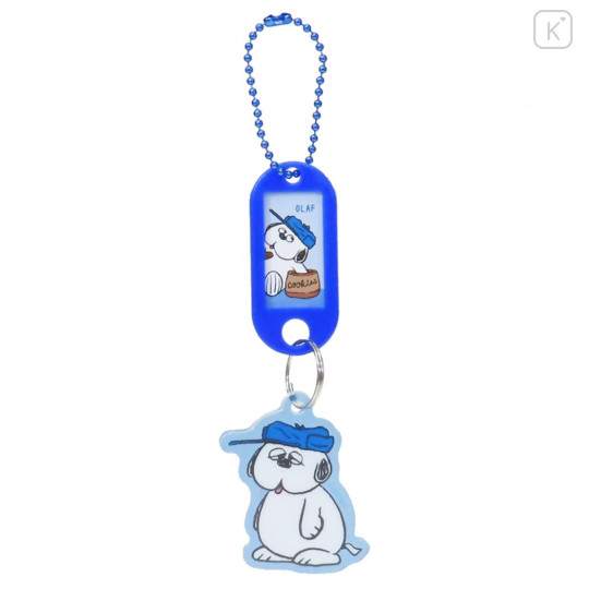 Japan Peanuts Acrylic Name Tag Keychain - Snoopy : Brother Olaf - 1
