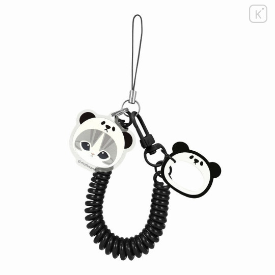 Japan Mofusand Multi-coil Spring Smartphone Strap Phone Charm - Panda Cat - 1