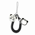 Japan Mofusand Multi-coil Spring Smartphone Strap Phone Charm - Panda Cat - 1