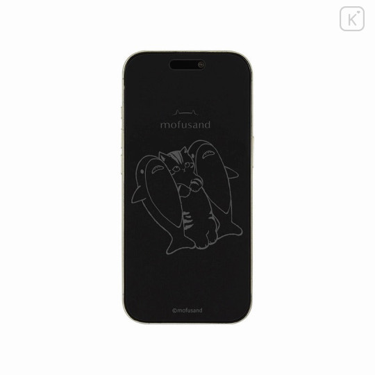 Japan Mofusand iPhone 16 Pro Glass Screen Protector - Shark Cat - 1