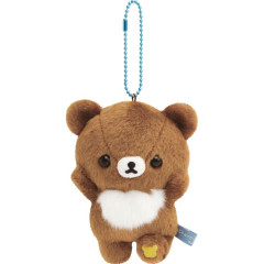 Japan San-X Mascot Holder - Chairoikoguma : Aokogu Sleepover