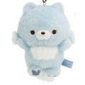 Japan San-X Mascot Holder - Aoikoookami Blue Wolf : Aokogu Sleepover - 2