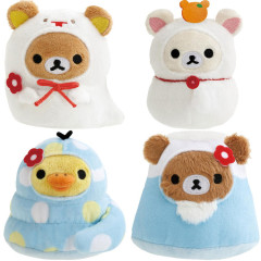 Japan San-X Tenori Plush (SS) Set - Rilakkuma : New Year's Zodiac Year of the Snake