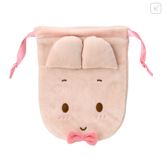 Japan Sanrio Plush Drawstring Bag - Marron Cream - 1