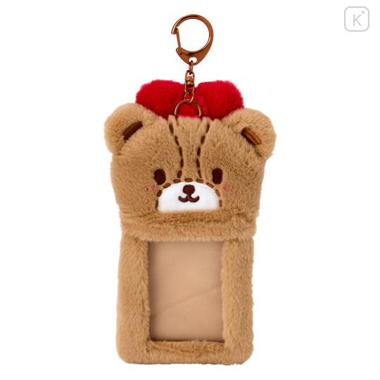 Japan Sanrio Original Fluffy Fabric Trading Card Holder - Tiny Chum : Enjoy Idol - 1