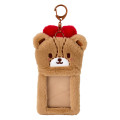 Japan Sanrio Original Fluffy Fabric Trading Card Holder - Tiny Chum : Enjoy Idol - 1